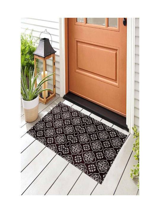 SteweHome Non-Slip Orange Entry Doormat 70x45cm