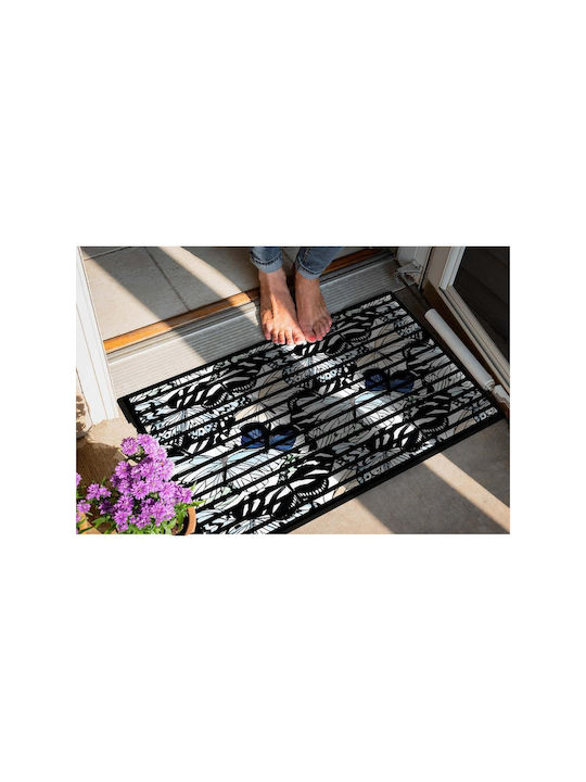 SteweHome Non-Slip Orange Entrance Doormat 70x45cm