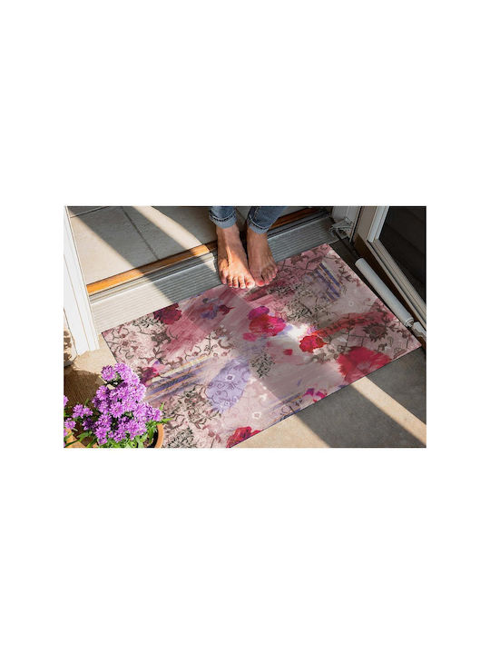 SteweHome Non-Slip Orange Entrance Doormat 70x45cm