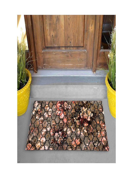 SteweHome Non-Slip Orange Doormat 70x45cm
