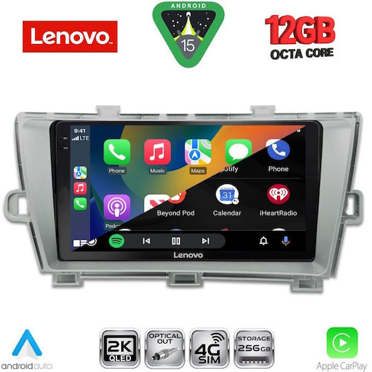 Lenovo Car Audio System for Toyota Prius BMW X1 / X3 / X4 2009-2015 Bluetooth USB WiFi GPS Apple CarPlay Android Auto with 9" Touch Screen