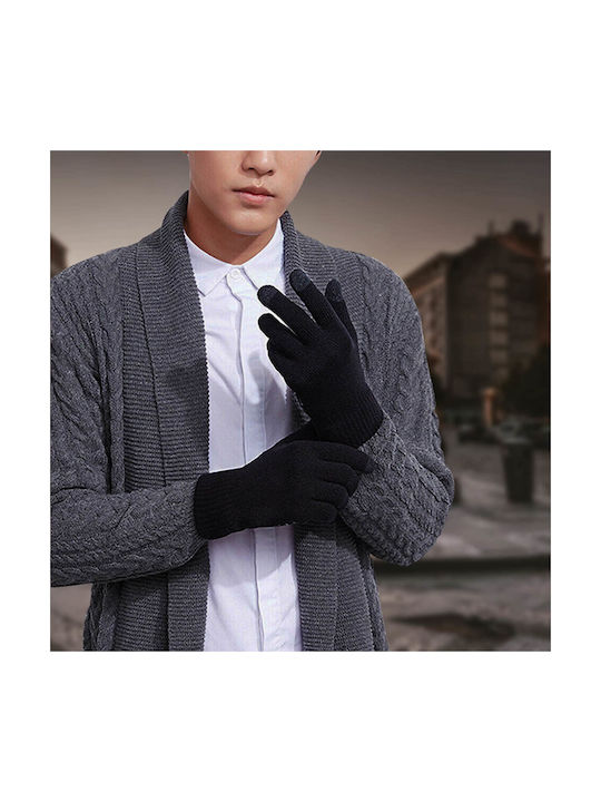 Men's Gloves Touchscreen Touch Properties Preserved-akashi Black