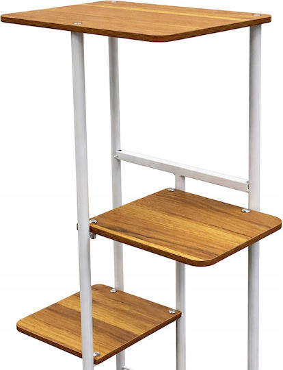 Suport Metalic Alb Pentru Plante 120x36x23.5cm