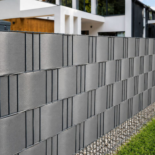 Material De Construcție Pentru Garduri De Grădină Din PVC 19x35x19 Cm Gri