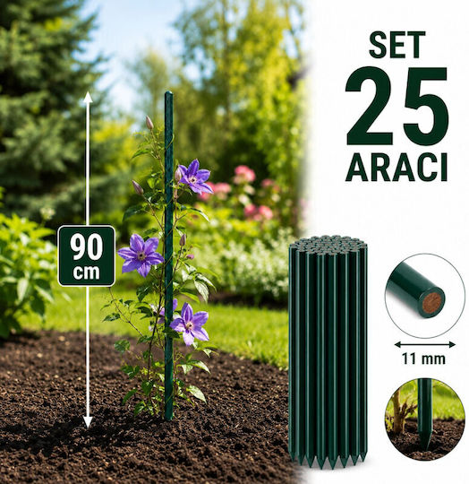Araci Si Suporturi Plante Lungime 90 Cm Diametru 11 Mm Set 25 Bucăți