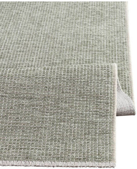 SteweHome Non-Slip Rectangular Green Rug 100x210cm