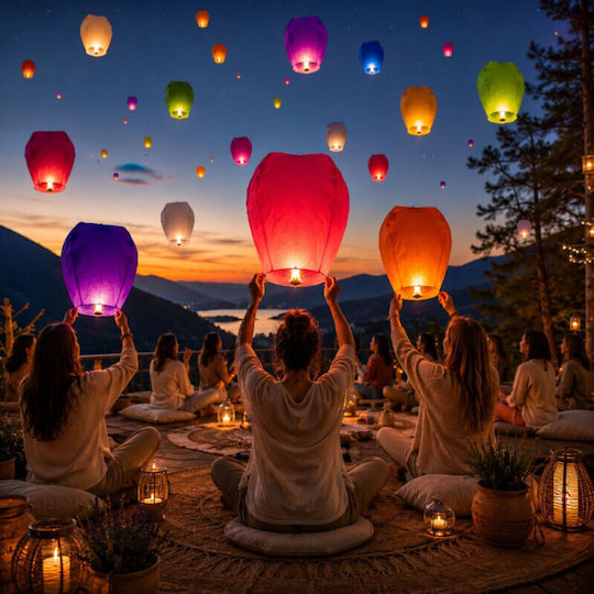 Buntes Fliegendes Laternen Set 10 Klassische Stücke