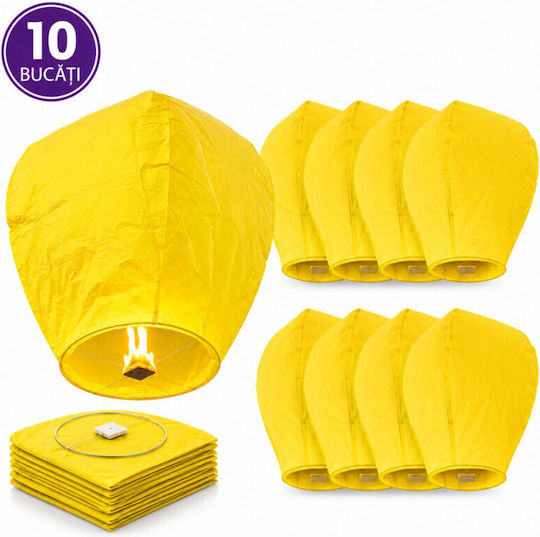 Colored Flying Lanterns Set 10 Classic Pieces