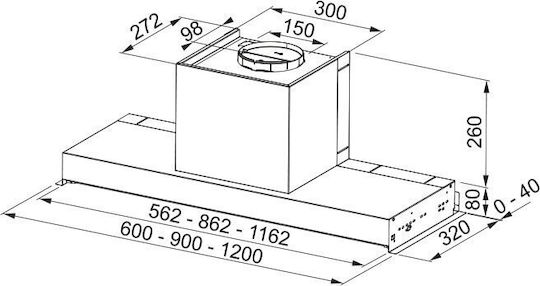 Franke Style Fst Pro Plus Механизъм на абсорбция 90см Черен