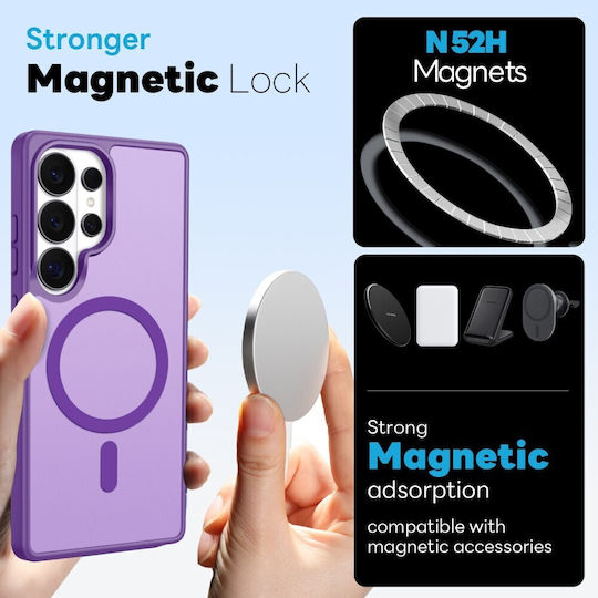 Northjo 5 In 1 Protection Set Back Cover Plastic Purple Galaxy S26 Ultra
