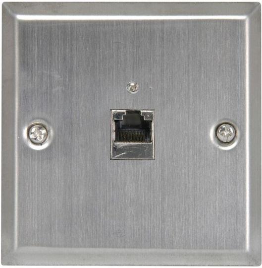 Av:link Wallplate Cat5 Connection Steel 122.297uk