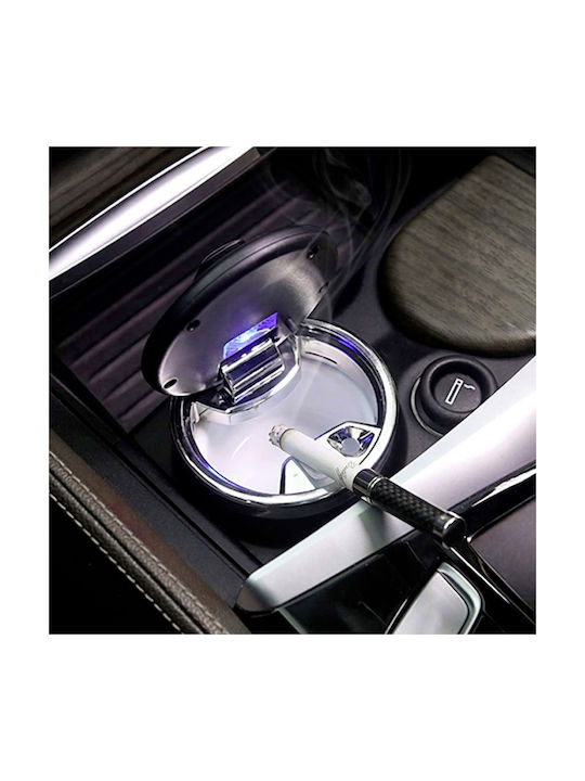 Avizar Car Ashtray Waterproof Lid Compact Corrosion-resistant Interior Black