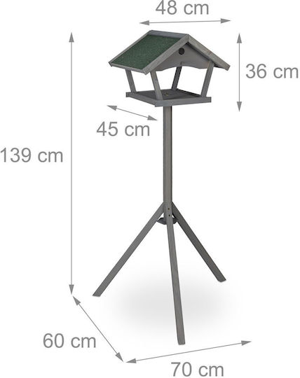 Relaxdays Xxl Freestanding Bird Table