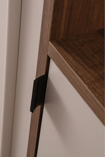 Hallway Furniture with Mirror & Hanger Multicolored 123x38x208cm