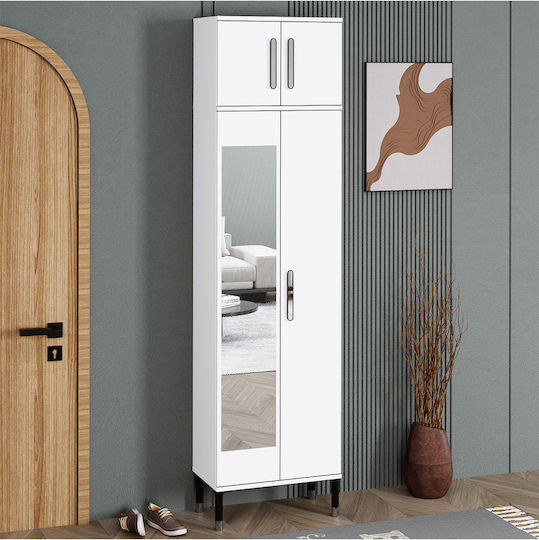 Mobilier Hol cu Oglindă și Dulap 60x35x228cm