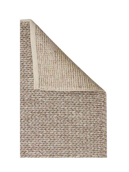 SteweHome Handmade Brown Runner Rug 80x150cm