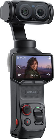 Insta360 Luna Ultra 47GB Action Camera 8K Standard Bundle with 2" Touch Screen and Wi-Fi Cosmic Black