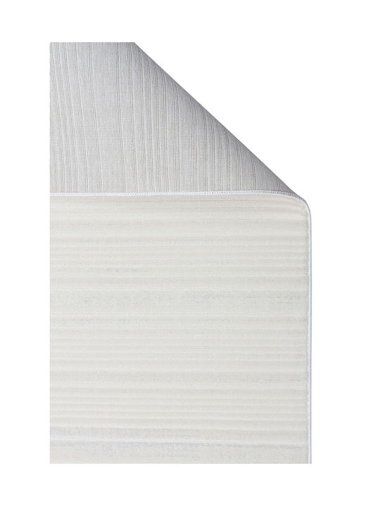 SteweHome Αντιολισθητικό Χαλί Ορθογώνιο Λευκό 100x300cm