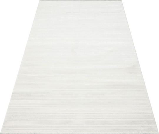 SteweHome Non-Slip Rectangular White Rug 100x300cm