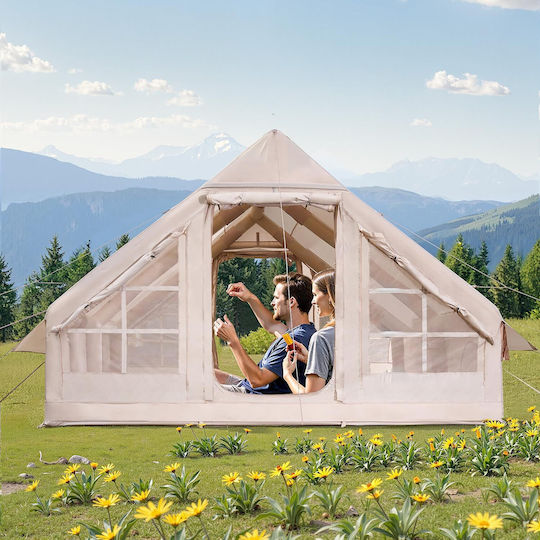 Cort De Camping Gonflabil 4 Anotimpuri Pentru 8 Persoane 400x300x200cm