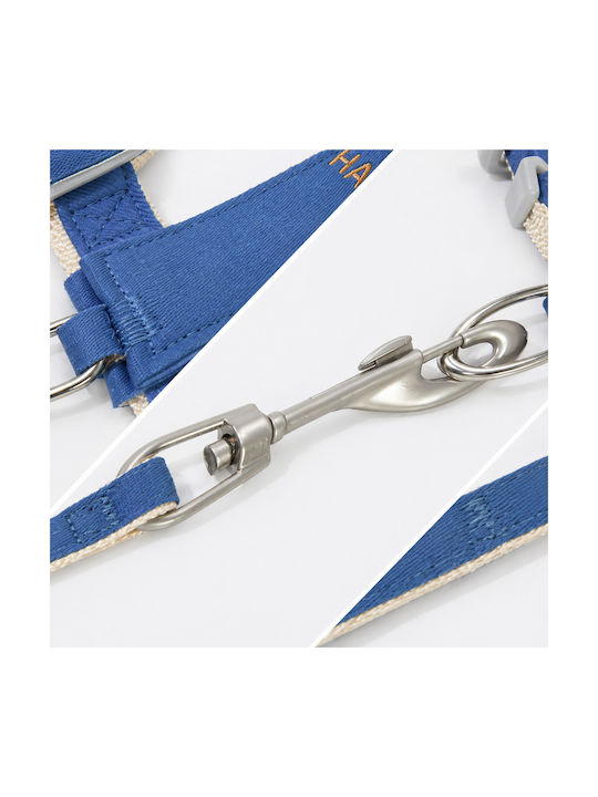 Verstellbares Hundegeschirr & Hundeleine Blau Happy Pet