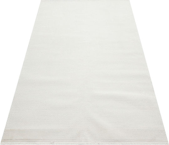 SteweHome Non-Slip Rectangular White Rug 100x200cm