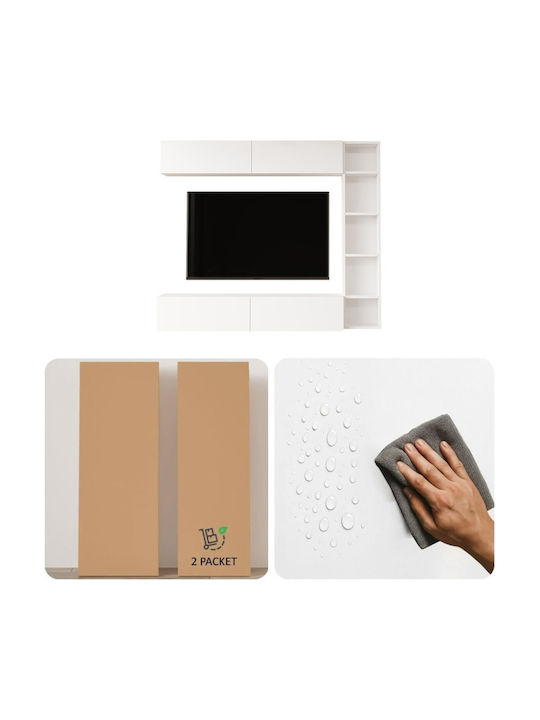 Wohnzimmer TV-Einheit Grau M169xB26cm