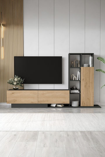 Bibliotecă Living Albă M210xL30xÎ124cm Bibliotecă Living Albă M210xL30xÎ124cm