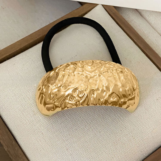 Casual Elastic Half Moon Hair Chic Gold
