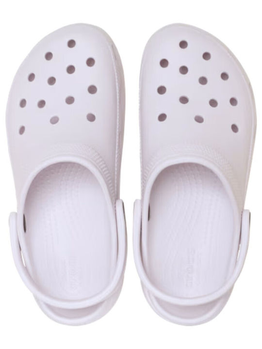Crocs Classic Platform Clog Damen Holzschuhe Lila