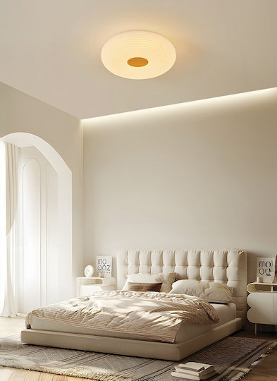 VK Lighting Plafonieră de Tavan 35cm Albă cu LED Integrat