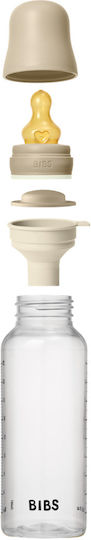 Bibs Set Biberoane din Plastic - Complete Set Phosphorescent Biberoane Anti-colici PP Fără BPA Contra Colicilor cu Tetină din Silicon Roșu 270ml