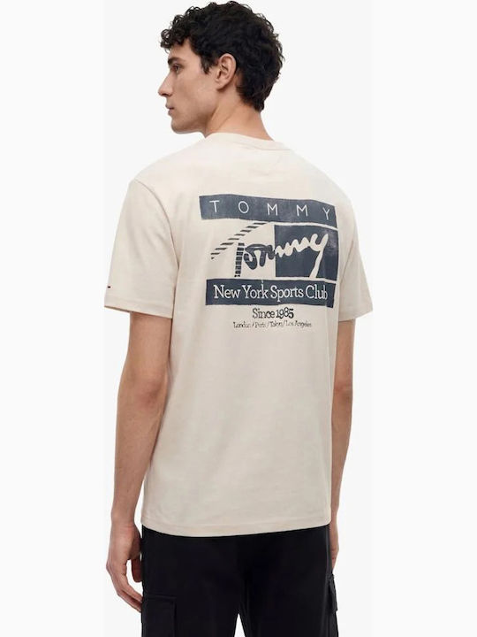 Tommy Hilfiger Flag T-shirt Bej Albastru