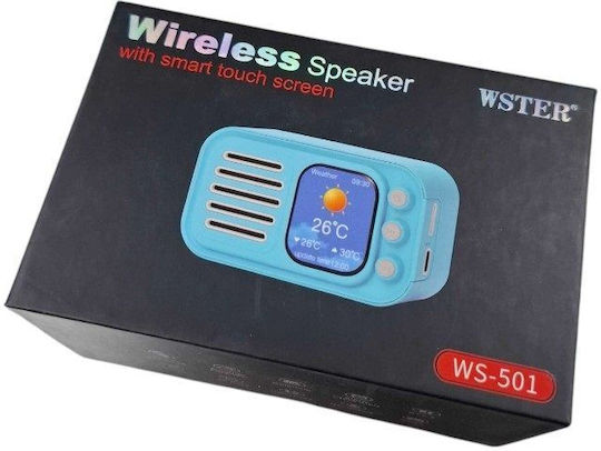 WS-501 Ηχείο Bluetooth 5W με Ραδιόφωνο και Διάρκεια Μπαταρίας έως 3 ώρες Μαύρο