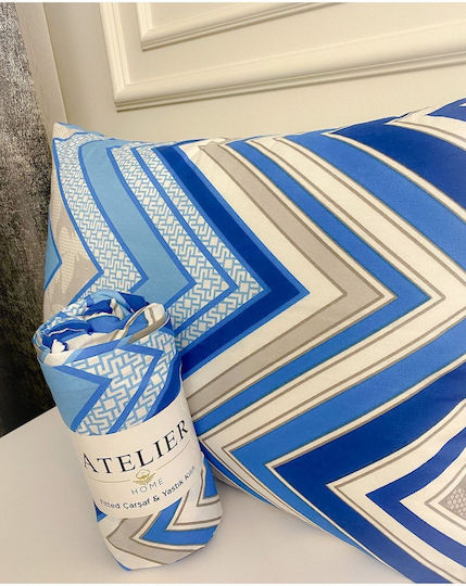 SteweHome Bettlaken Set für Einzelbett 2 Stück 100x200cm mit Gummibettlaken Blau