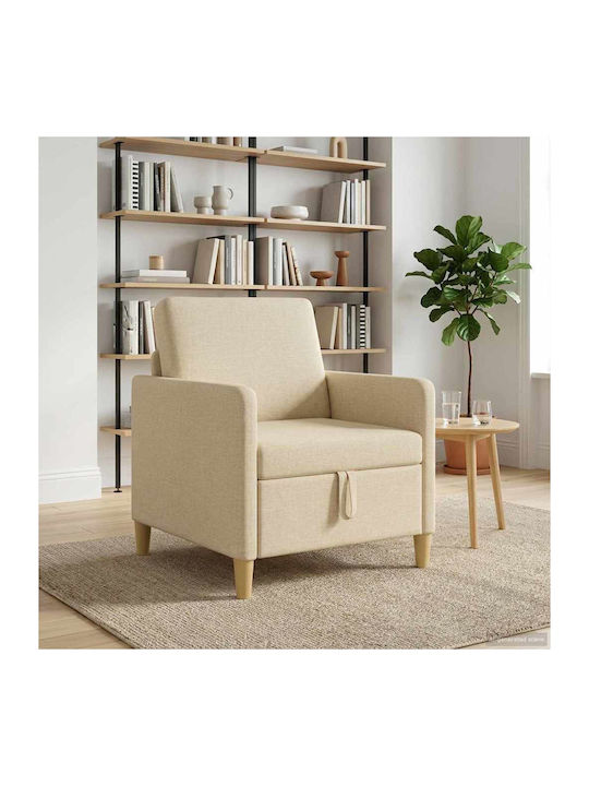 Cream Armchair 72x78x87cm