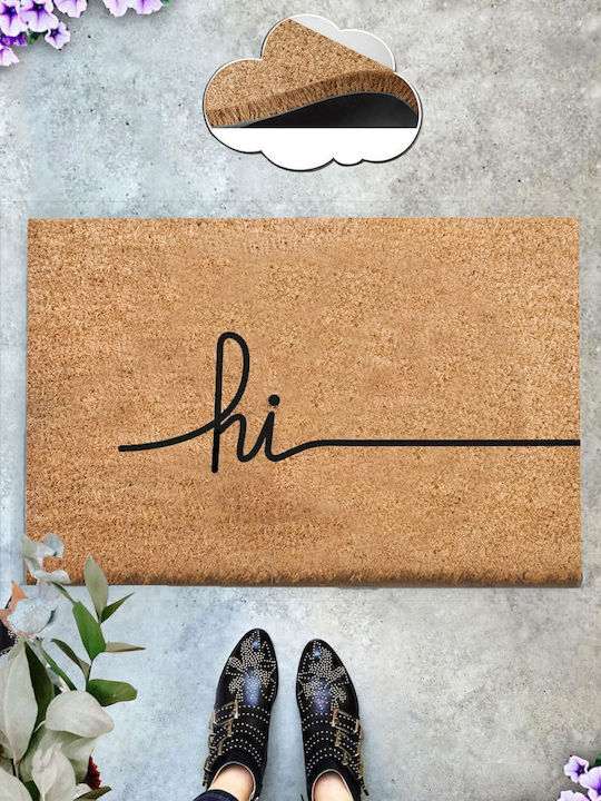 SteweHome Doormat From Coconut Tree With Non-Slip Backing Brown 40x60cm
