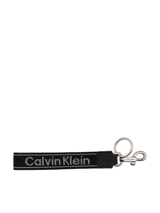 Calvin Klein Lv04d1260g Ub1 Logo Webbing Schlüsselanhänger Schwarz