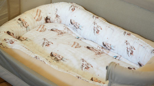 Grandes Suenos Perna Pentru Bebeluși Tip Cuib Bej 80x100cm Grandes Suenos Perna Pentru Bebeluși Tip Cuib Bej 80x100cm