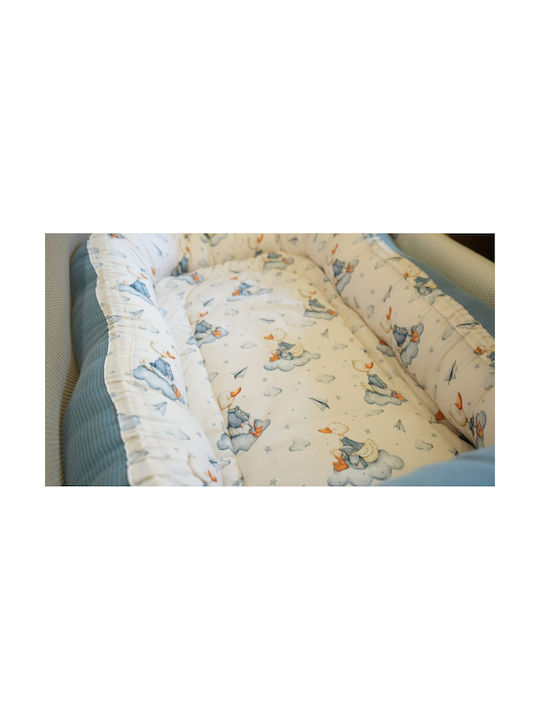 Grandes Suenos Baby- und Kinderkissen Nest Blau 80x100cm