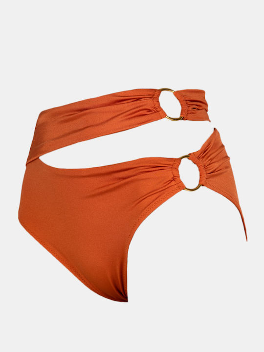 Bikini Bottoms High Waist Terracotta