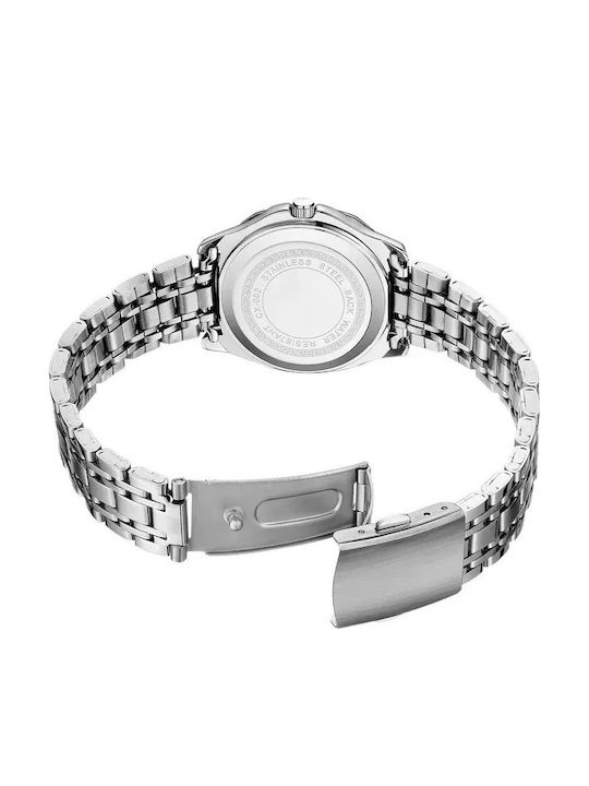 Womens Watch 33mm Battery With Silver Metal Bracelet