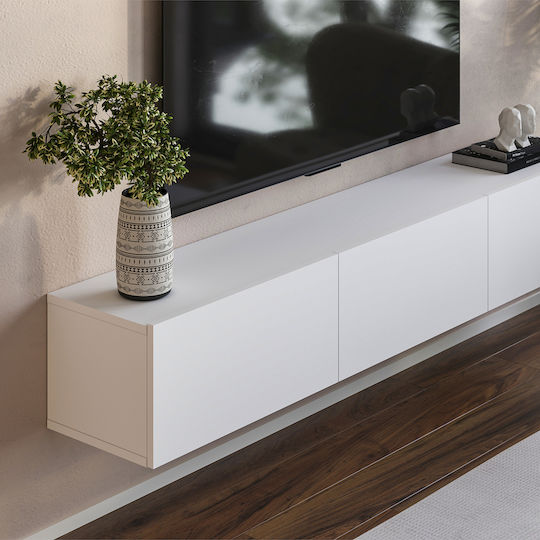 TV-Ständer Weiß M180xP31xH29cm