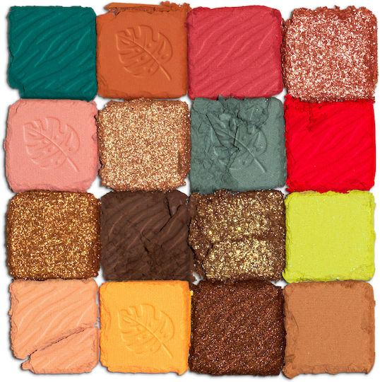 NYX Professional Makeup UP Ultimate Shadow Palette Paradise Shock Palette With Eye Shadows In Pressed Powder Form