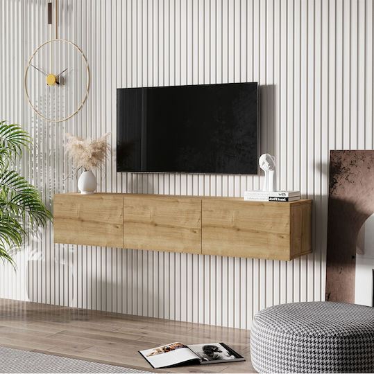 Brown TV Stand L150xD31xH28cm