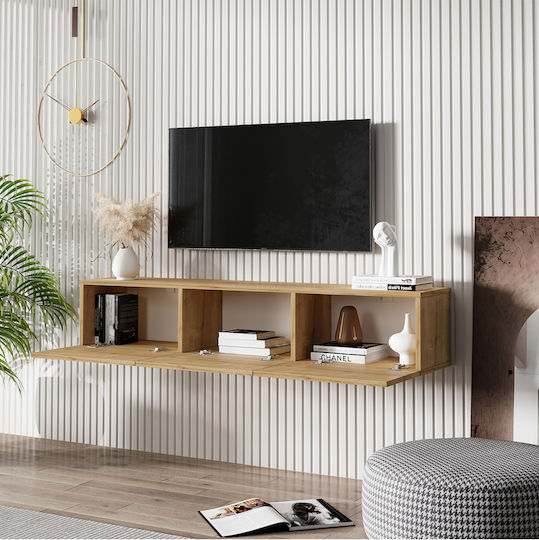 Brown TV Stand L150xD31xH28cm