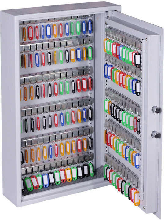 Olympia GOsafe 50C Επιτοίχια Κλειδοθήκη Συνδυασμού Μεταλλική με Κλειδαριά 133 θέσεων 42x12x65cm