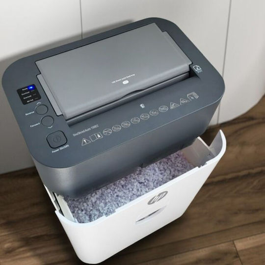 HP Καταστροφέας Εγγράφων Oneshred Cross Cut 100 Φύλλων με Κάδο 17lt