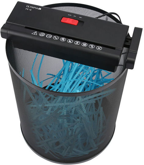 Olympia PS 16 Strip Cut 6-Sheet Paper Shredder