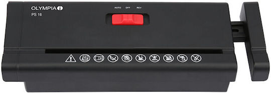 Olympia PS 16 Strip Cut 6-Sheet Paper Shredder